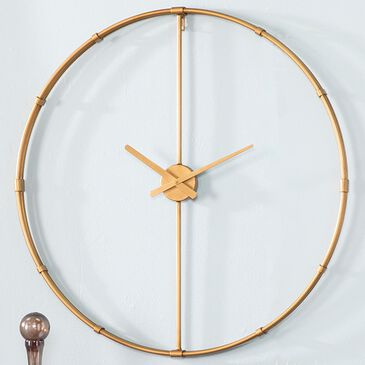 Southern Enterprises Duzen Large Clock in Gold, , large