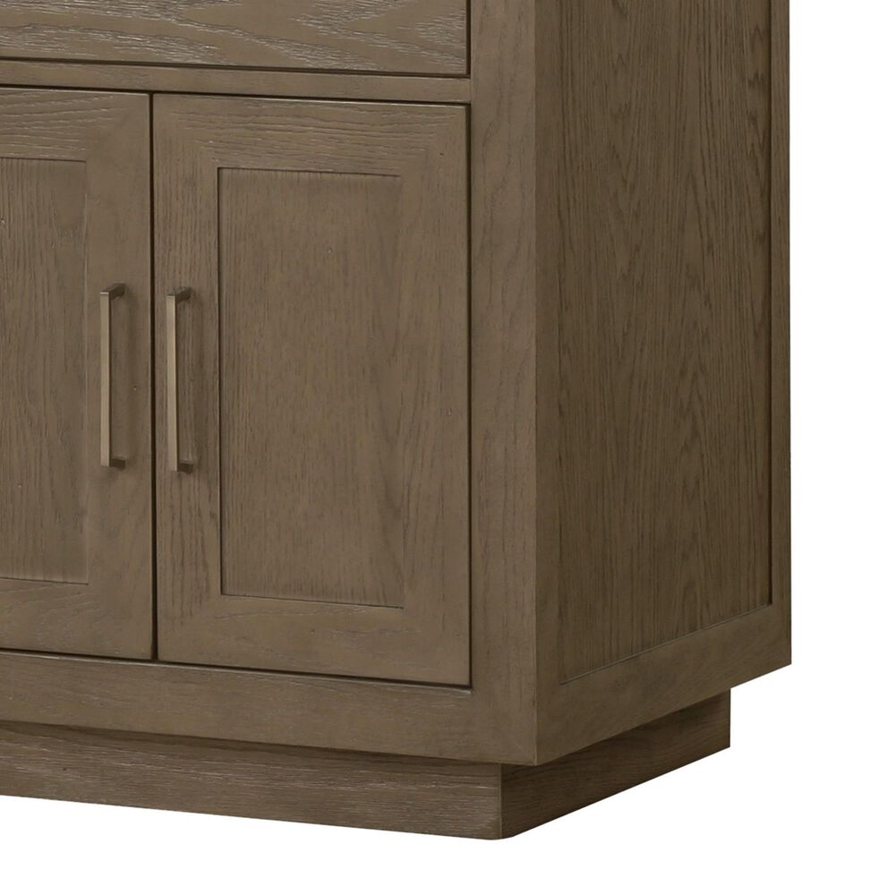 Lexora Home Abbey 72&quot; Double Bathroom Vanity in Grey Oak with 2 cm White Quartz Top and Rectangular Sinks, , large