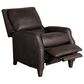 Smith Brothers Leather High-Leg Recliner in Brown, , large