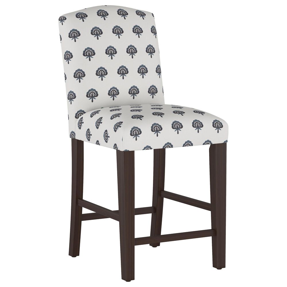 Skyline Furniture Counter Stool in Clara Block Navy, , large