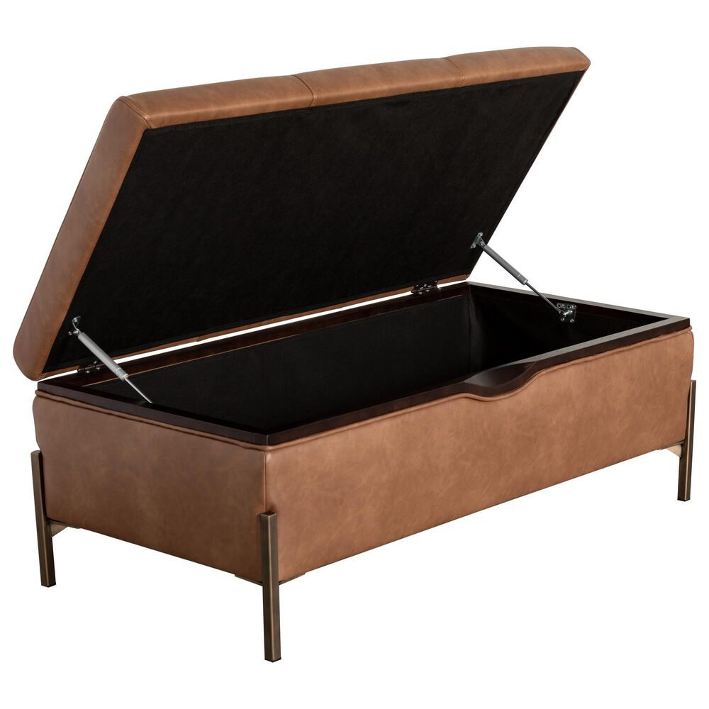Interlochen Storage Ottoman in Copley Brown, , large