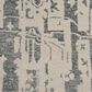 Nourison Silk Shadows 9"9" x 13"9" Ivory and Grey Area Rug, , large