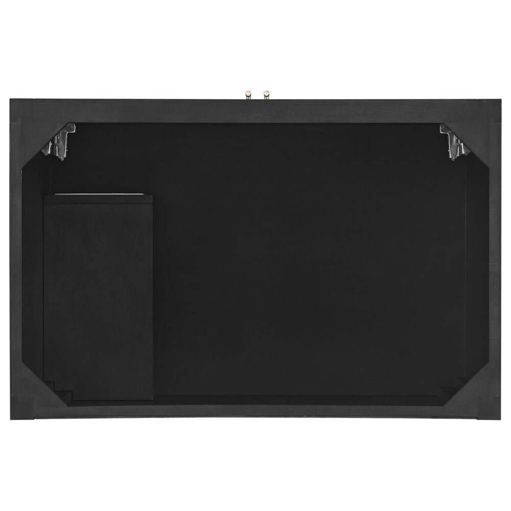James Martin Vanities Myrrin 36&quot; Vanity in Carbon Oak with 3 cm Arctic Fall Solid Surface Top, , large