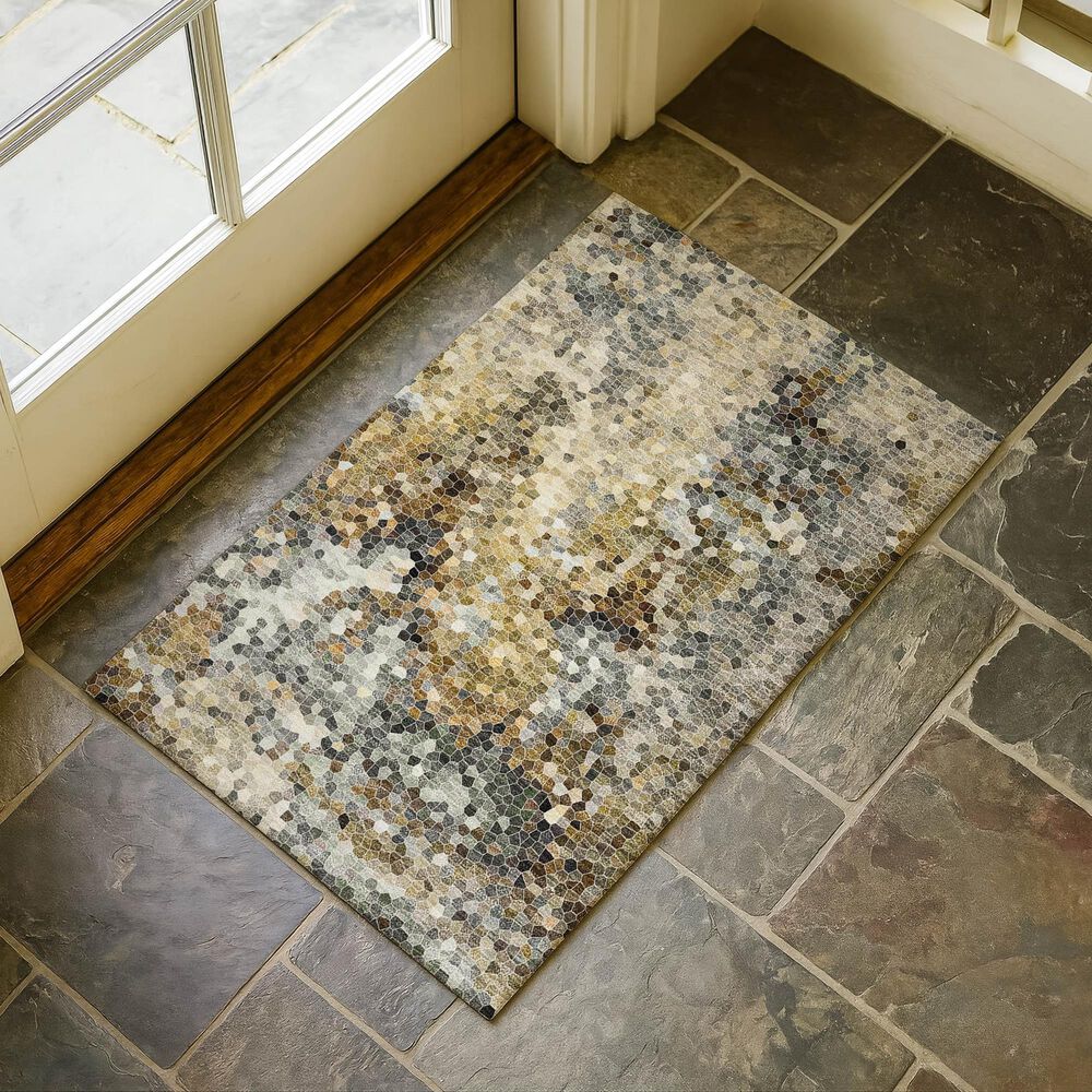 Dalyn Rug Company Lumara LM2 Khaki 1'8" x 2'6" Area Rug, , large