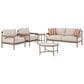 Ashley Bluff Trail 5-Piece Patio Conversation Set in Beige, , large
