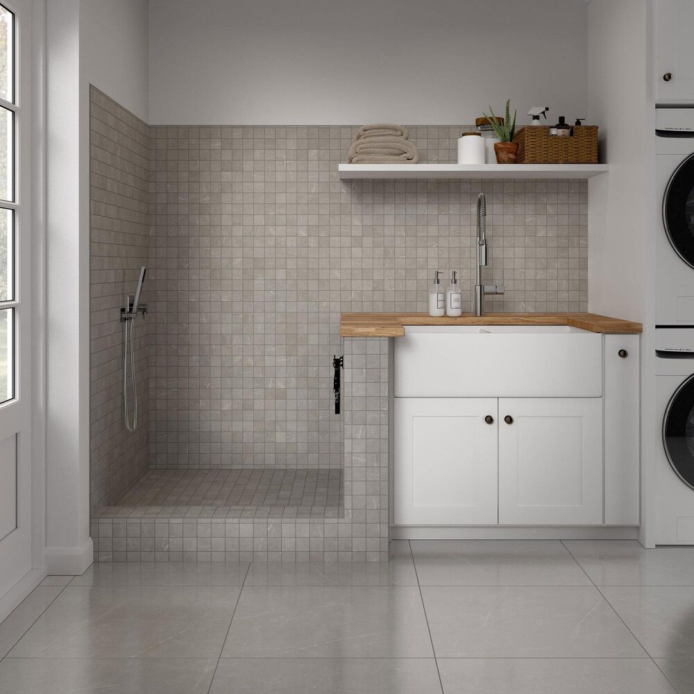 Emser Sterlina II Dove 24&quot; x 24&quot; Polished Porcelain Tile, , large