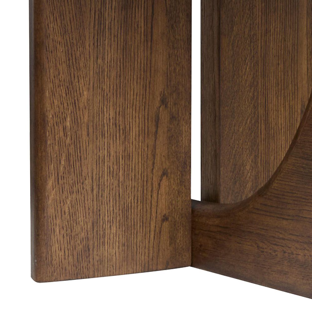 Nicolette Home Phoebe Rectangular End Table in Sienna Brown, , large