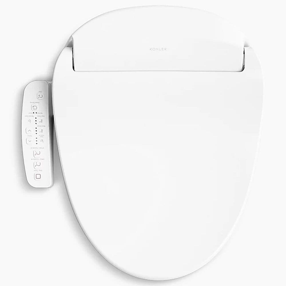 Kohler PureWash E580 Round-Front Bidet Toilet Seat in White, , large