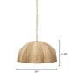 Jamie Young Norbury 1-Light Small Palm Leaf Pendant in Natural, , large