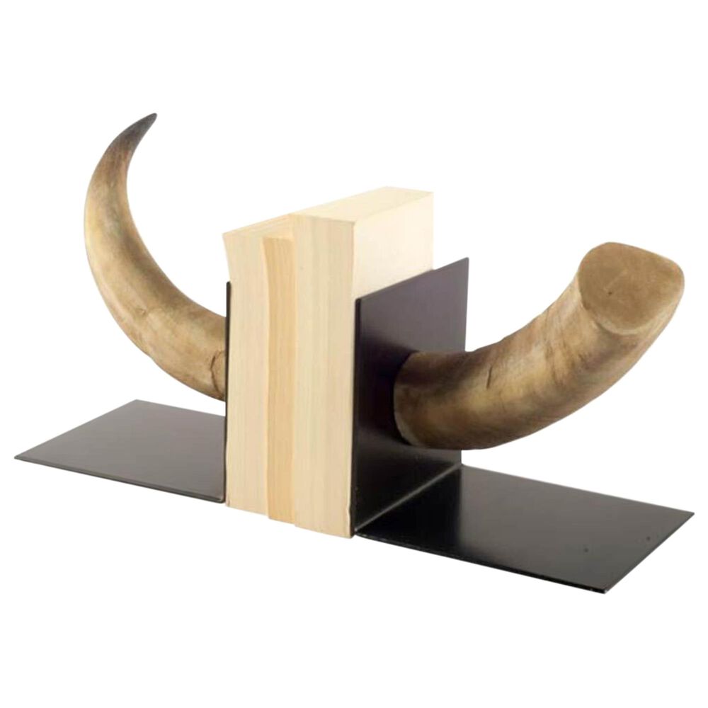 Mercana Nickerson Bull Horn Bookend (Set of 2), , large