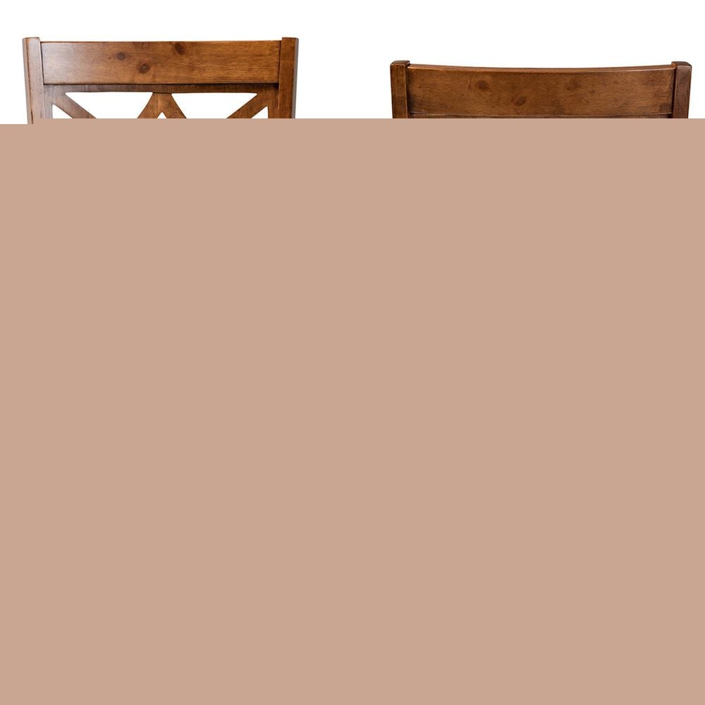 Baxton Studio Nicolette Side Chair in Walnut Brown (Set of 2), , large