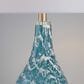 LumiSource Rocca Glass Table Lamp in Sapphire Blue, White, Brushed Nickel and Clear (Set of 2), , large