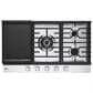 LG 2-Piece Kitchen Package with 6.4 Cu. Ft. Wall Oven and 36" Gas Cooktop in Print Proof Stainless Steel, , large