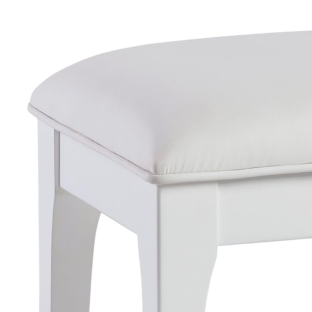 Millenium Chalanna Vanity Stool in Bright White, , large