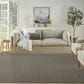 Nourison Courtyard Black and White 8" x 10" Indoor/Outdoor Area Rug, , large
