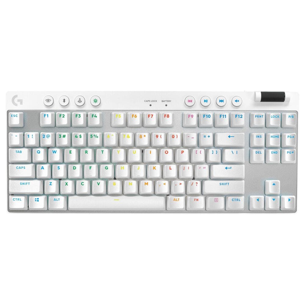 Logitech G ProX TKL Wireless Gaming Keyboard Tactile in White