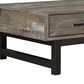 Oxford Furniture Power Reclining Sofa with Power Headrest and Coffee Table in Grayish Brown, , large
