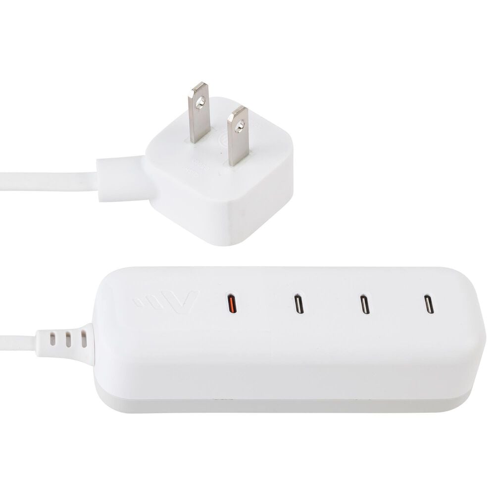 Ventev 4-Port USB-C Universal UltraFast Multiport Charging Station in White, , large
