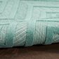 Nourison Versatile 2" x 4" Aqua and Teal Indoor/Outdoor Area Rug, , large