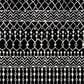 Safavieh Tulum TUL270 4" x 6" Black and Ivory Area Rug, , large