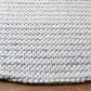 Safavieh Marbella 6" Round Light Grey and Ivory Area Rug, , large