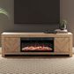 Ashley Cayboni 71" Fireplace Console in Tan and Black, , large