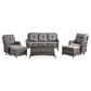 Sunwell Garden 6-Piece Patio Conversation Set in Brown, , large