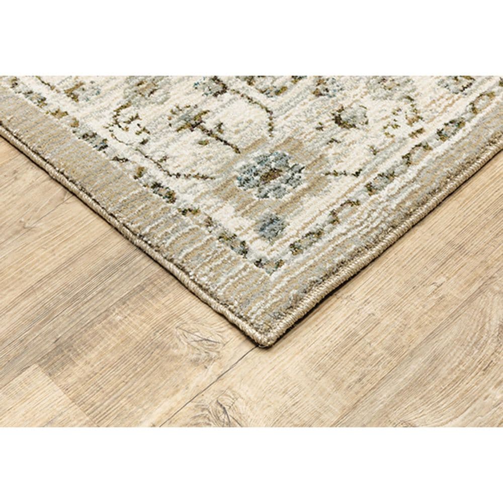 Oriental Weavers Andorra Floral 8930L 10&#39; x 13&#39;2&quot; Beige Area Rug, , large