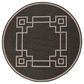 Surya Alfresco 5"3" Round Black, Brown and Beige Indoor/Outdoor Area Rug, , large