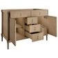 James Martin Kinnsden 48" Single Bathroom Vanity in Weathered Oak with 3 cm Tajnar Eclos Top, Rectangular Sink and FreePower Wireless Charger, , large