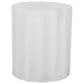 Hearth and Haven Scalloped Patio Side Table in Antique White, , large
