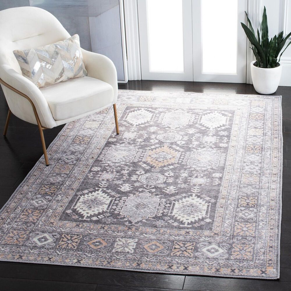 Safavieh Serapi Bohemian 5&#39;3&quot; x 7&#39;7&quot; Grey and Beige Area Rug, , large