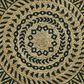 L&R Resources Synergy 4" Round Tan and Black Area Rug, , large