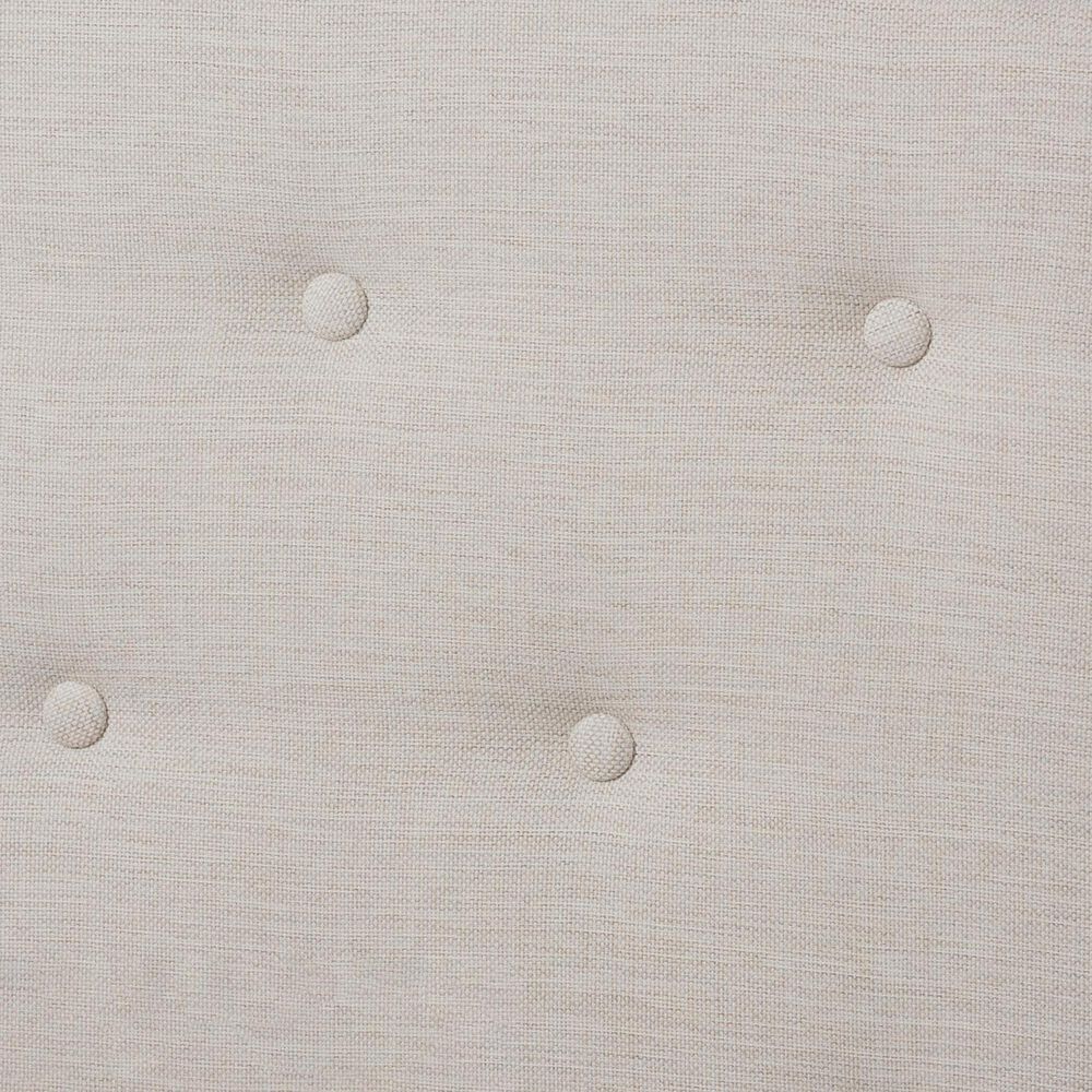 Baxton Studio Vivienne King Upholstered Bed in Light Beige, , large