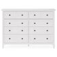 Urban Home Grace 4-Piece King Bedroom Set in Snowfall White, , large
