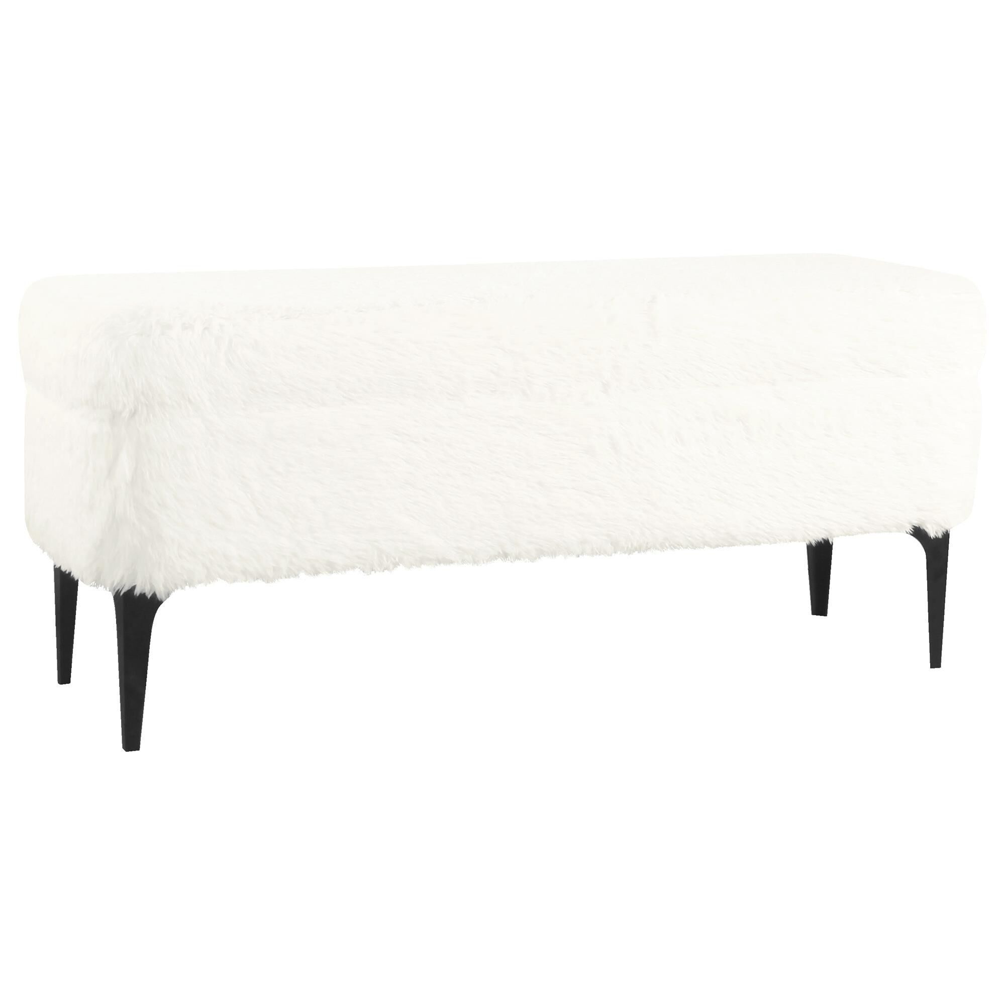 Large white storage bench discount