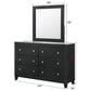 Crown Mark Cadence 4-Piece King Bedroom Set in Black and White, , large