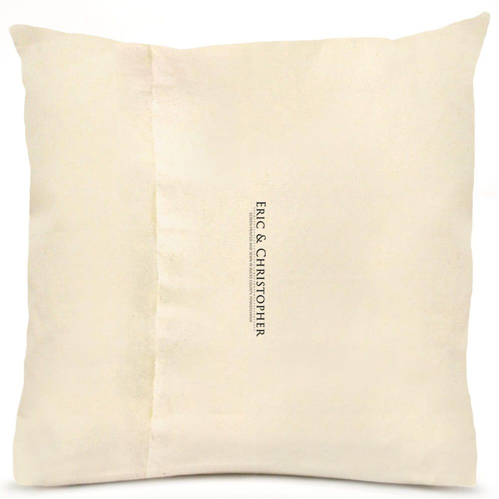 Eric &amp; Christopher Boston Terrier Dog 20&quot; x 20&quot; Throw Pillow in Natural, , large