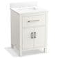 Kohler Kresla 24" Single Bathroom Vanity in White with 3 cm White Quartz Top and Rectangular Sink, , large