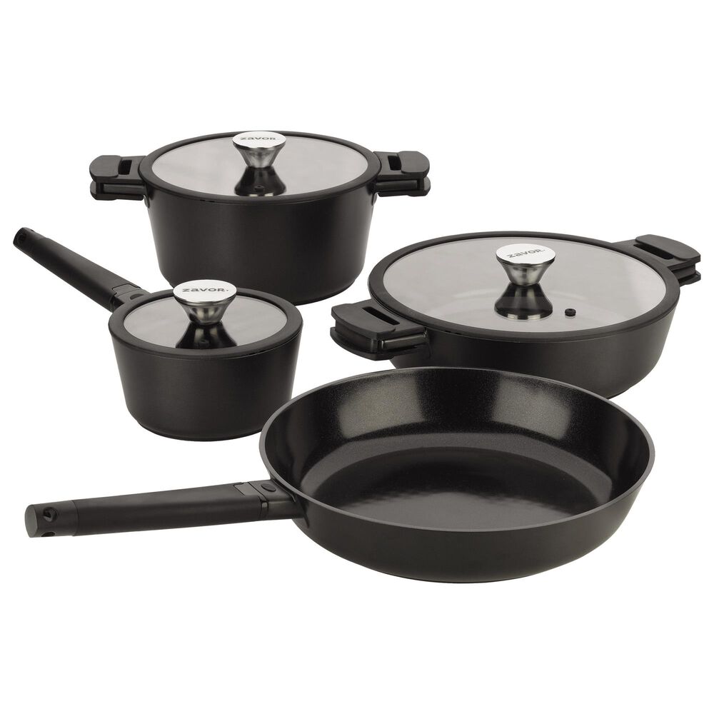 Power A Noir 7-Piece Nonstick Cookware Set in Black, , large