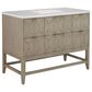 James Martin Vanities Emmeline 48" Single Vanity in Pebble Oak with 3 cm Arctic Fall Solid Surface Top, , large