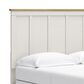 Ashley Linnocreek Full Panel Bed in White and Warm Brown, , large
