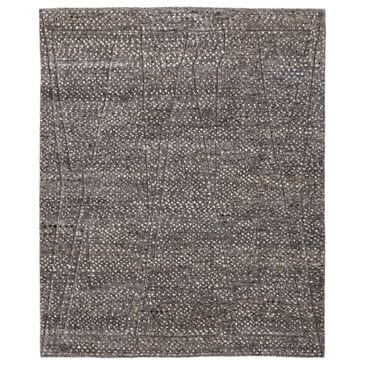 Feizy Dering 8" Round Charcoal Area Rug, , large