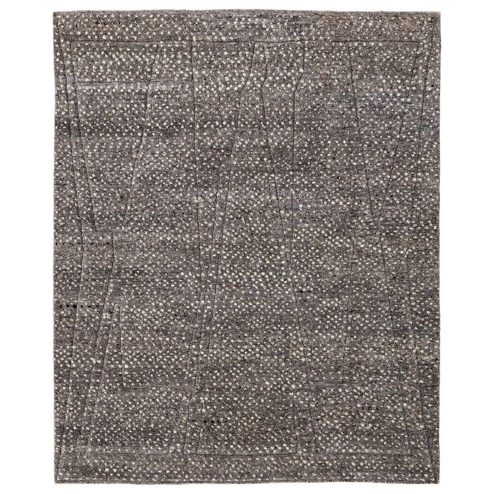 Feizy Dering 8" Round Charcoal Area Rug, , large