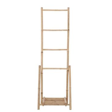 Teak Interiors Bamboo Folding Ladder with Shelf, , large