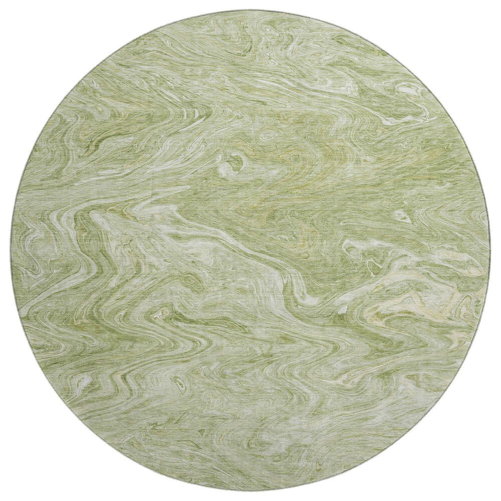 Dalyn Rug Company Ravenna RN8 8" Round Sage Area Rug, , large