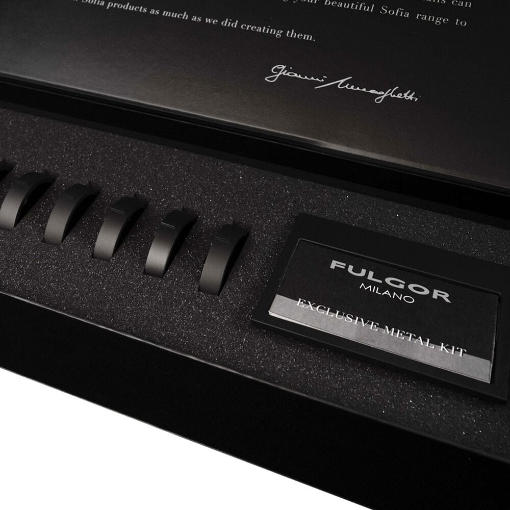 Fulgor Milano Sophia Metal Kit - 11 Bezels and Nameplate Frame in Matte Black, , large