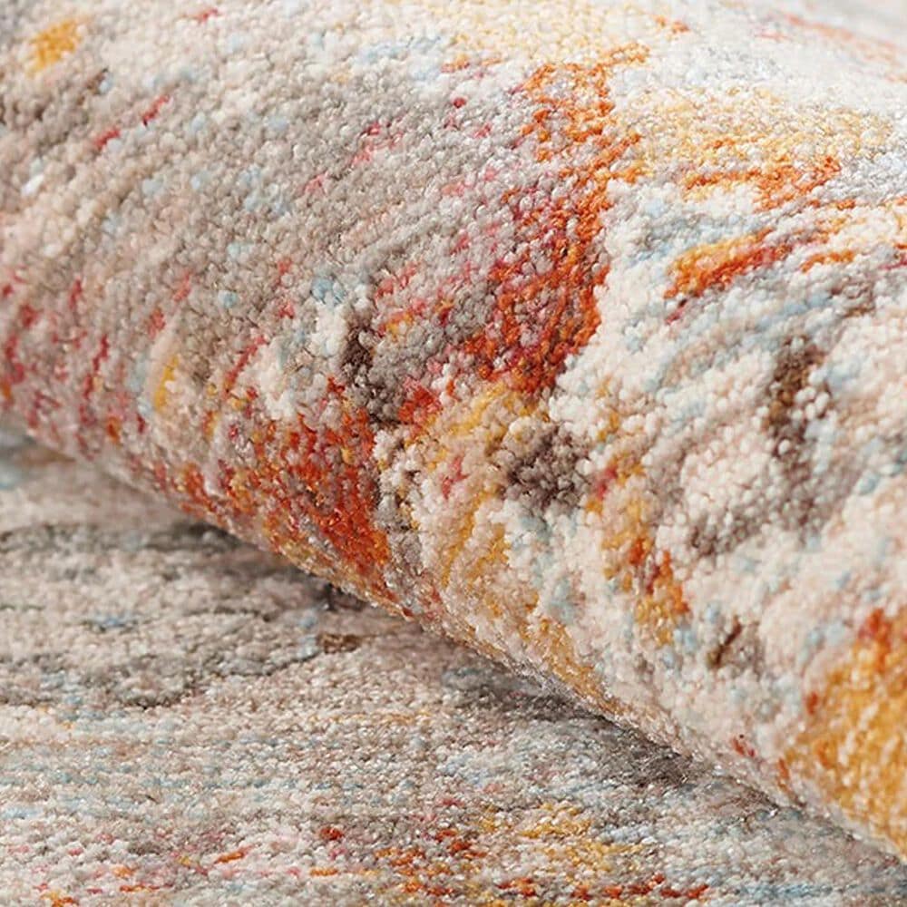 Momeni Izmir IZ-01 8&#39; x 10&#39; Tan, Blue and Rust Area Rug, , large