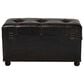 Baxton Studio Callum 2-Drawer Storage Trunk Ottoman Set in Distressed Dark Brown, , large