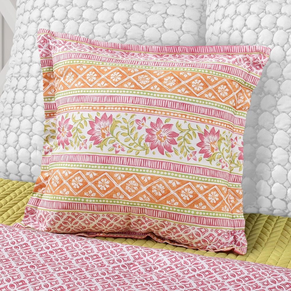 J. Queen New York Shiloh 18&quot; Square Throw Pillow in Pink, , large